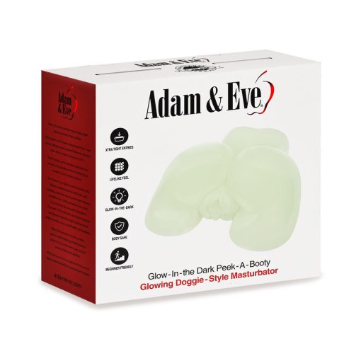 Adam & Eve Glow-In-The-Dark Peek-A-Booty Dual Entry Masturbator - Image 8