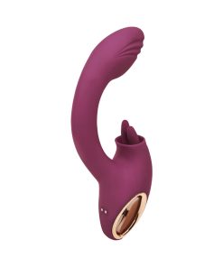 Adam & Eve Dual Stimulating Clit Tickler Vibrator in Rose Gold