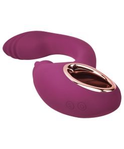 Adam & Eve Dual Stimulating Clit Tickler Vibrator in Rose Gold