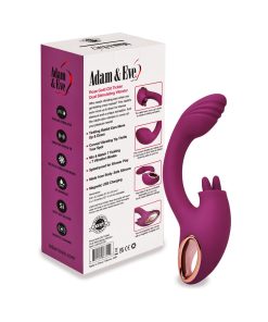 Adam & Eve Dual Stimulating Clit Tickler Vibrator in Rose Gold