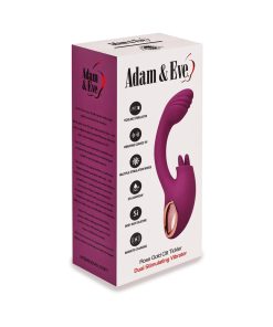 Adam & Eve Dual Stimulating Clit Tickler Vibrator in Rose Gold