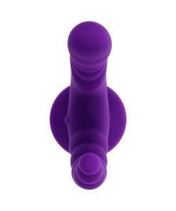 Evolved The Rider Rechargeable Double Vibrator Silicone Purple