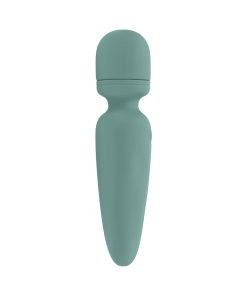 Evolved Rumble Wand Rechargeable Vibrating Mini Wand Silicone Green