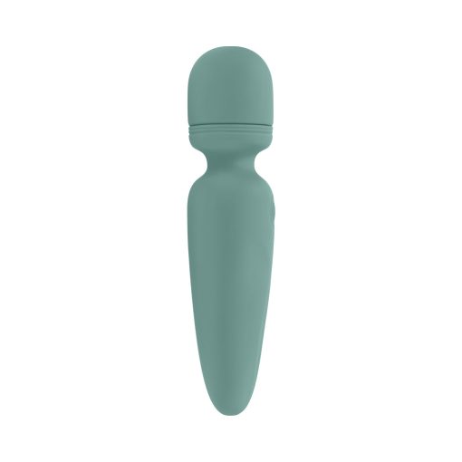 Evolved Rumble Wand Rechargeable Vibrating Mini Wand Silicone Green - Image 4