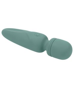 Evolved Rumble Wand Rechargeable Vibrating Mini Wand Silicone Green