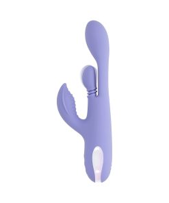 Playboy Nubbin Rubbin Dual Stimulator Vibe – Purple Silicone Rechargeable