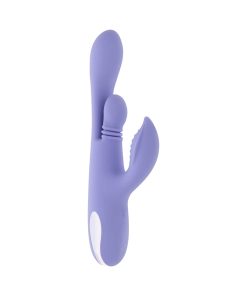 Playboy Nubbin Rubbin Dual Stimulator Vibe – Purple Silicone Rechargeable