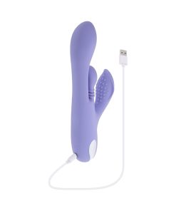 Playboy Nubbin Rubbin Dual Stimulator Vibe – Purple Silicone Rechargeable