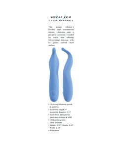 Selopa Tender Tickler Precision Vibrator – Blue Silicone Rechargeable