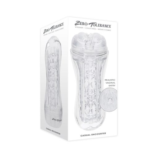 Zero Tolerance Casual Encounter Stroker – Clear TPE Male Masturbator