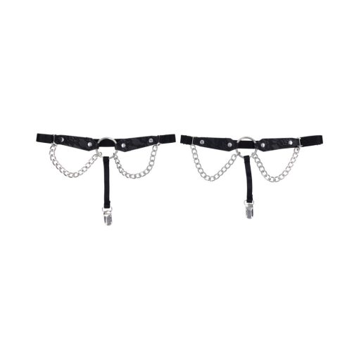 Sportsheets Sex & Mischief Chain Lace Garters - Image 5