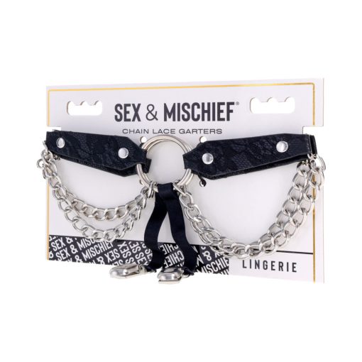 Sportsheets Sex & Mischief Chain Lace Garters - Image 7