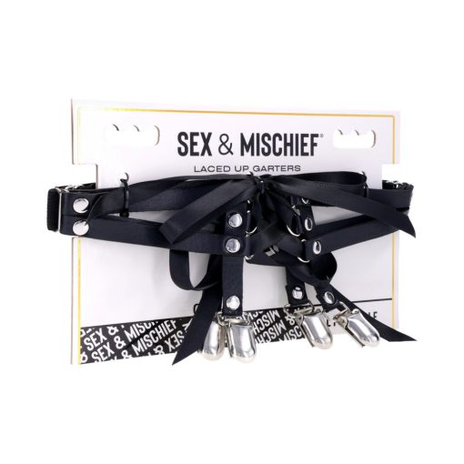 Sportsheets Sex & Mischief Laced Up Garters - Image 11