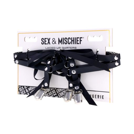 Sportsheets Sex & Mischief Laced Up Garters - Image 12