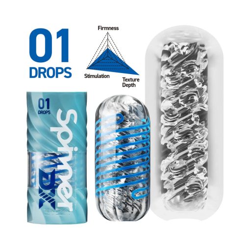 Tenga Spinner DX 01 Drops – Spinning Sleeve Stroker with Rolling Texture - Image 2