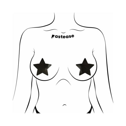 Pastease Everyday Reusable: Liquid Black Star Pasties - Image 2