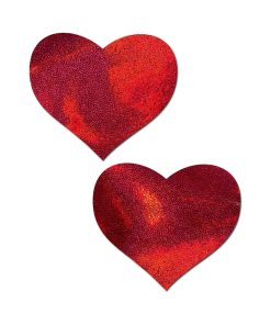 Pastease Everyday Reusable: Liquid Red Heart Pasties