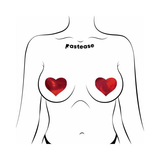 Pastease Everyday Reusable: Liquid Red Heart Pasties - Image 2