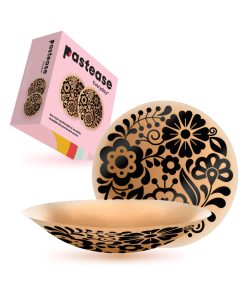 Pastease Halos Reusable Sticky Adhesive Silicone Nipple Cover Floral Nude Large D+ Cup