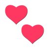 Pastease Love: Glow-In-The-Dark Neon Pink Heart Pasties Nipple Covers