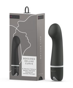 B Swish Bdesired Deluxe Curve Black – G-Spot Silicone Vibrator