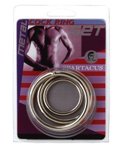 Spartacus Metal Cock Ring Set ( 3 Rings)