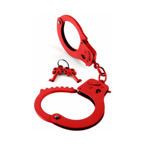 Fetish Fantasy Series Metal Designer Handcuffs Red - Image 3