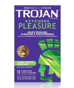 Trojan Extended Pleasure Condoms With Climax Control Lubricant