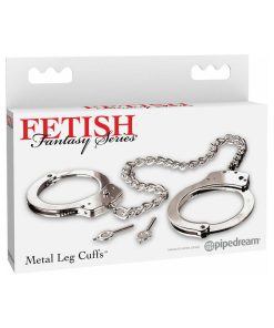 Fetish Fantasy Series Metal Leg Cuffs Silver