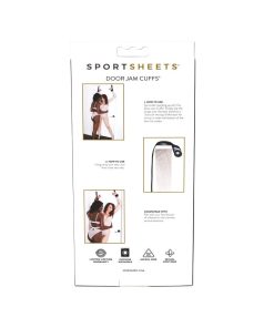 Sportsheets Adjustable Door Jam Cuffs Set Black