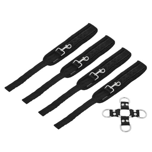 Sportsheets 5-Piece Adjustable Hog Tie & Cuff Set Black - Image 7