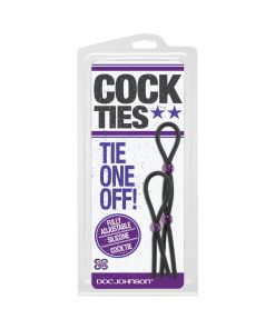 Cock Ties (Black)  Lasso/Bolo