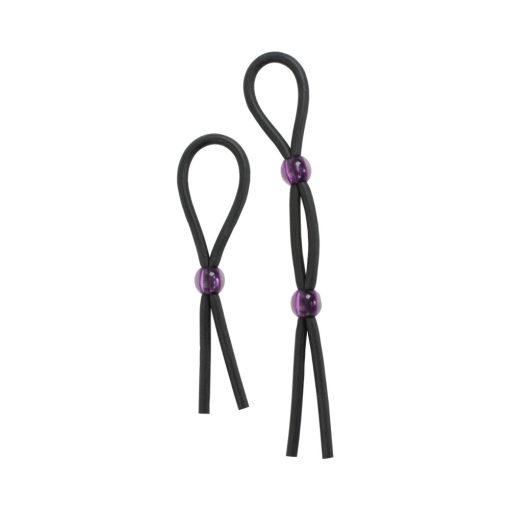 Cock Ties (Black)  Lasso/Bolo - Image 2