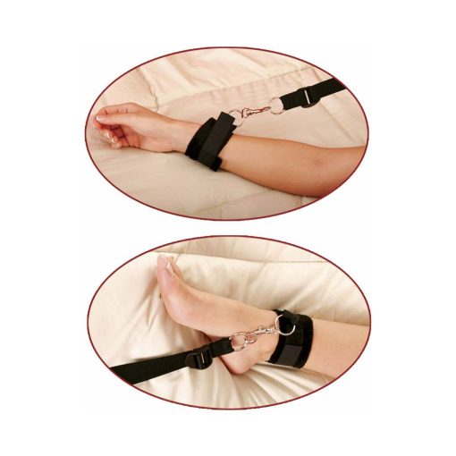 Fetish Fantasy Series Bed Bindings Restraint Kit Black - Image 3