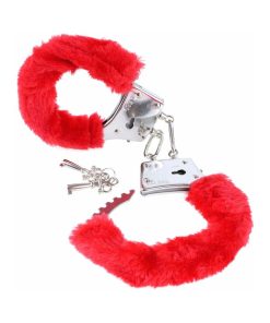 Fetish Fantasy Series Beginner'S Furry Cuffs Red