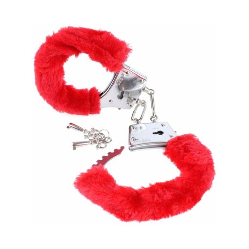 Fetish Fantasy Series Beginner'S Furry Cuffs Red - Image 3
