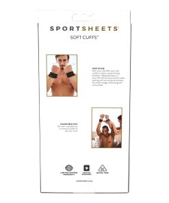 Sportsheets Soft Cuffs With Velcro Straps Black