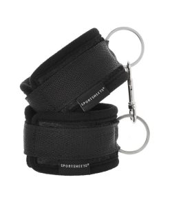 Sportsheets Soft Cuffs With Velcro Straps Black