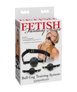 Fetish Fantasy Series 4-Piece Ball Gag Training System Black