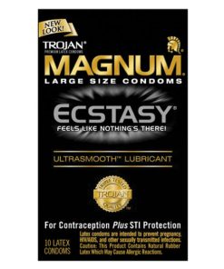 Trojan Ecstasy Magnum Condoms With Ultrasmooth Lubricant