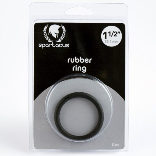 Spartacus Rubber Cock Ring 1.5In. (Black)