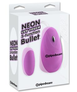 Neon Luv Touch Remote-Controlled 5-Function Bullet Vibrator Purple