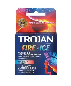 Trojan Fire & Ice Lubricated Latex Condoms