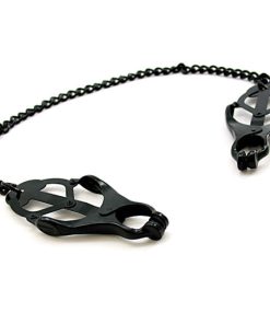 H2H Nipple Clamps Jaws W/Chain (Black)