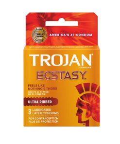 Trojan Ultra Ribbed Ecstasy (2Pk)