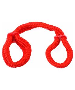 Fetish Fantasy Series Silk Rope Love Cuffs Red