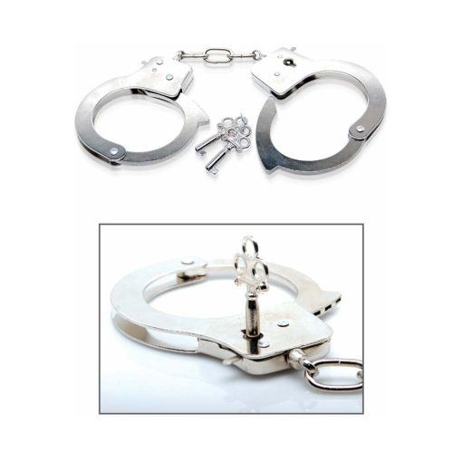 Fetish Fantasy Series Limited Edition Metal Handcuffs Silver - Image 2