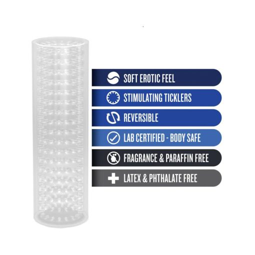 M For Men Stroke Sleeve Reversible Stroker Clear - Image 4