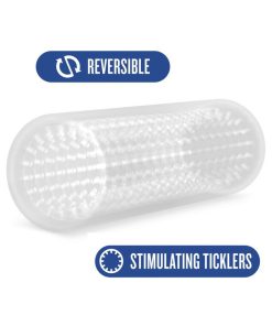 M For Men Stroke Sleeve Reversible Stroker Clear