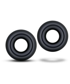 Stay Hard Donut Rings Oversized Cockring 2-Pack Black